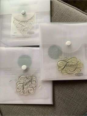 Close To My Heart ❤️ 3 Stamp Sets — Family, Friend, Love (Clear)